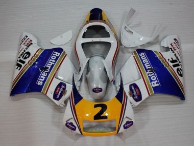 1994-1996 White Blue Yellow Honda NSR250 MC28 P4 Bike Fairing Kit UK Stores