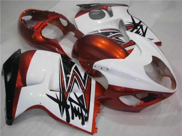 1996-2007 Orange White Black Suzuki GSXR 1300 Hayabusa Bike Fairings UK Stores