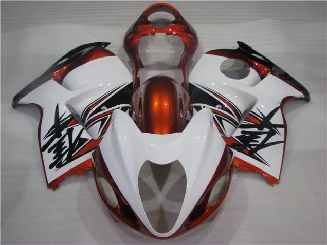 1996-2007 Orange White Black Suzuki GSXR 1300 Hayabusa Bike Fairings UK Stores