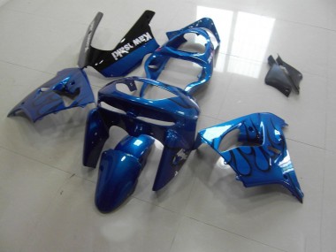 1998-1999 Blue Black Flame Kawasaki ZX9R Motorbike Fairing UK Stores