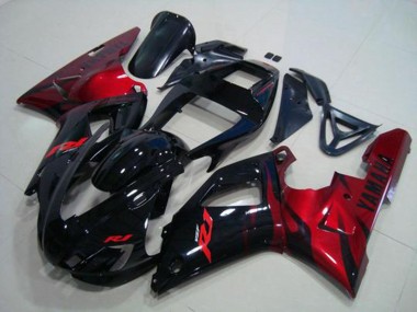 1998-1999 Black Red Yamaha YZF R1 Motorcylce Fairings UK Stores