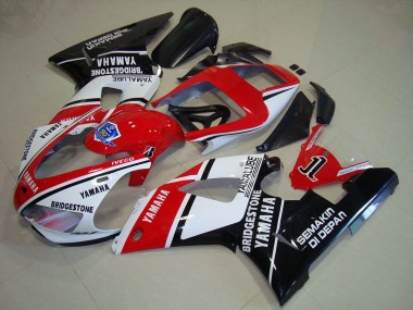 1998-1999 Black Red Stickers Yamaha YZF R1 Motorcycle Fairings UK Stores