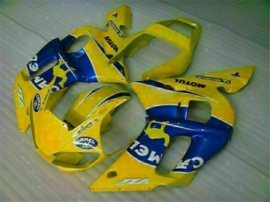 1998-2002 Yellow Blue Yamaha YZF R6 Motorcycle Fairing Kit UK Stores