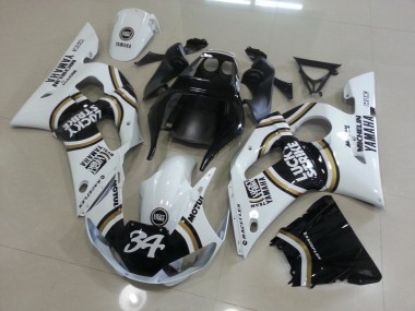 1998-2002 White Black Yamaha YZF R6 Motorcycle Fairing UK Stores