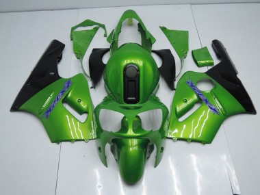 2000-2001 Green and Black Kawasaki ZX12R Motorcycle Fairing Kits UK Stores