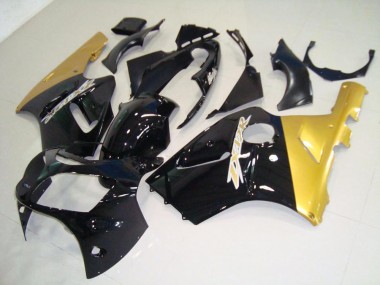 2000-2001 Black Gold Kawasaki ZX12R Motor Bike Fairings UK Stores