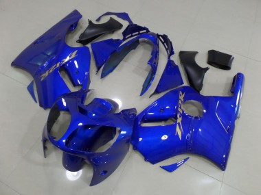 2000-2001 Blue with Gold Sticker Kawasaki ZX12R Replacement Motorcycle Fairings UK Stores