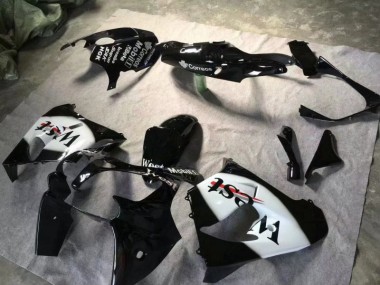 2000-2001 Glossy Black White Kawasaki ZX9R Motorbike Fairing Kits UK Stores