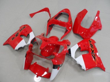 2000-2001 Red and White Kawasaki ZX9R Motorcycle Fairing UK Stores