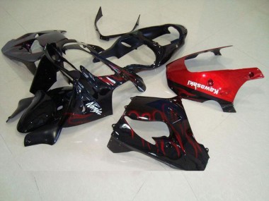 2000-2001 Red Flame Kawasaki ZX9R Motorbike Fairing UK Stores