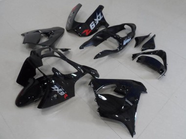 2000-2001 Black with Grey Decals Kawasaki ZX9R Motorcycle Fairing Kit UK Stores