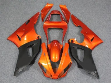 2000-2001 Orange Black Yamaha YZF R1 Motorcycle Fairings Kit UK Stores