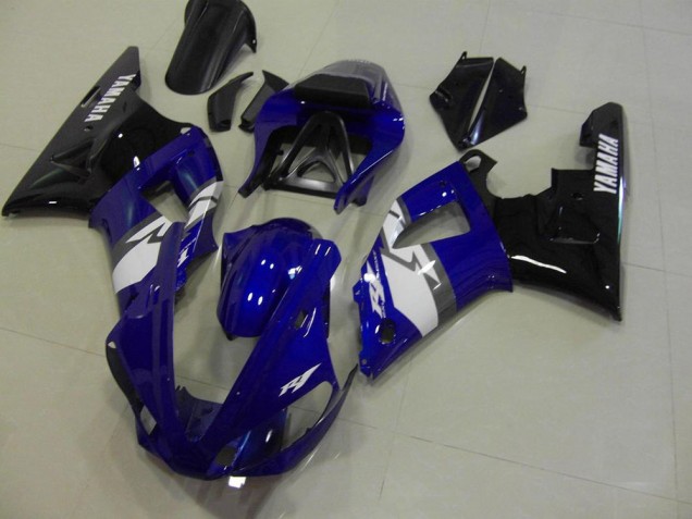 2000-2001 Blue Black White Yamaha YZF R1 Motorcycle Fairings Kit UK Stores