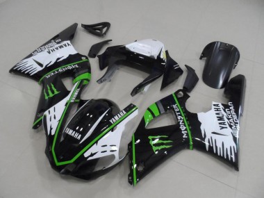 2000-2001 Black White Green Monster Yamaha YZF R1 Motorbike Fairing UK Stores