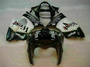 2000-2002 Black West Ninja Kawasaki ZX6R Motorcycle Fairings Kits UK Stores