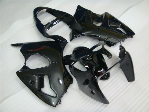 2000-2002 Glossy Black Kawasaki ZX6R Motorbike Fairing Kits UK Stores