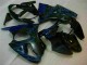 2000-2002 Black with Blue Flame Kawasaki ZX6R Motorbike Fairings UK Stores