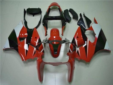 2000-2002 Red Black White Kawasaki ZX6R Bike Fairings UK Stores