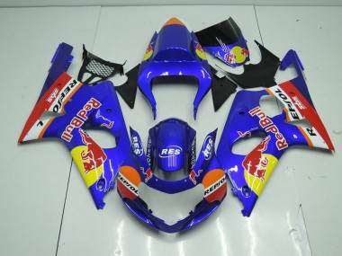 2000-2002 Blue Red Bull Suzuki GSXR 1000 Motorbike Fairing Kits UK Stores