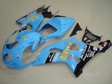 2000-2002 Light Blue Black Suzuki GSXR 1000 Motor Fairings UK Stores