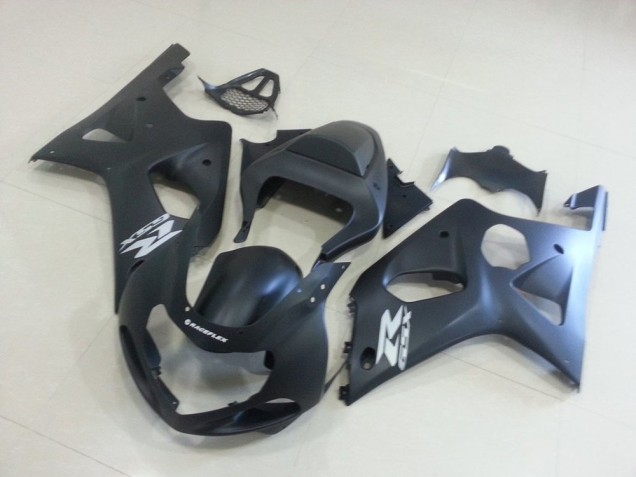 2000-2002 Matte Black with Silver Gsxr Suzuki GSXR 1000 Motorcycle Fairings Kit UK Stores