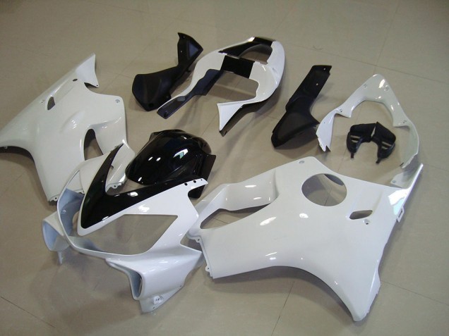 2001-2003 White with Black Stripe Honda CBR600 F4i Motorcycle Fairing Kits UK Stores