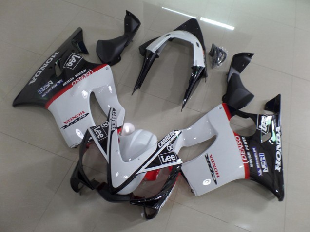 2001-2003 White Black Carrera Lee Honda CBR600 F4i Motorcycle Fairings Kits UK Stores