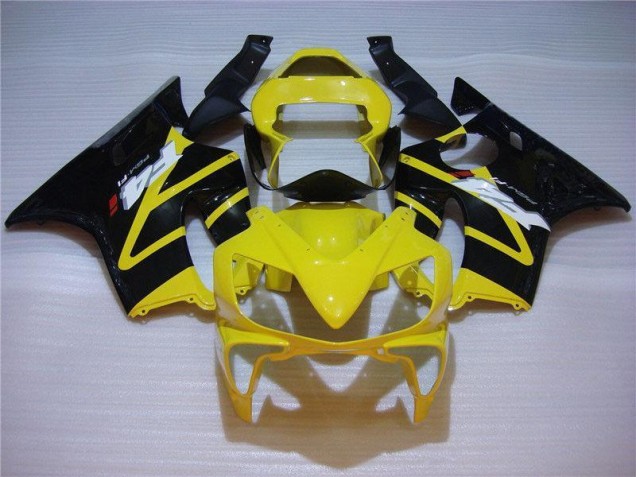 2001-2003 Yellow Black Honda CBR600 F4i Motorbike Fairing Kits UK Stores