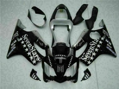 2001-2003 Black White Seven Stars Honda CBR600 F4i Bike Fairing UK Stores