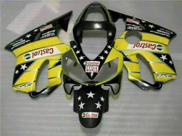 2001-2003 Yellow Black Castrol Cycle World Honda CBR600 F4i Motorcycle Bodywork UK Stores