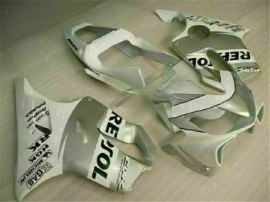 2001-2003 White Silver Honda CBR600 F4i Motorbike Fairing Kits UK Stores