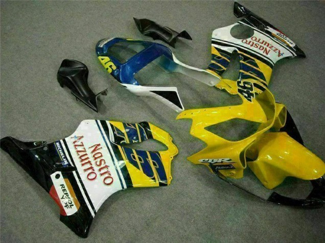 2001-2003 Yellow White Honda CBR600 F4i Moto Fairings UK Stores