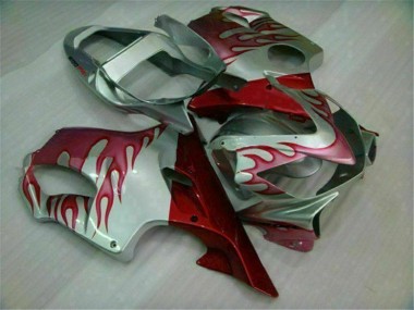 2001-2003 Red Flame Silver Honda CBR600 F4i Motorbike Fairings UK Stores