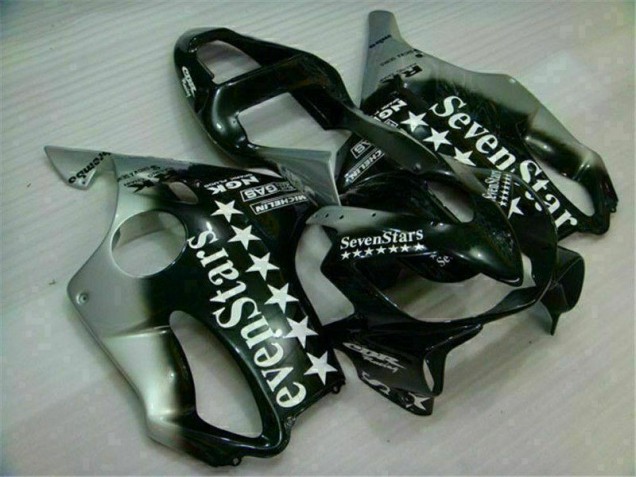 2001-2003 Black Silver Seven Stars Honda CBR600 F4i Motorbike Fairing UK Stores