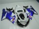 2001-2003 White Blue Suzuki GSXR 600/750 Motorcycle Fairings Kit UK Stores