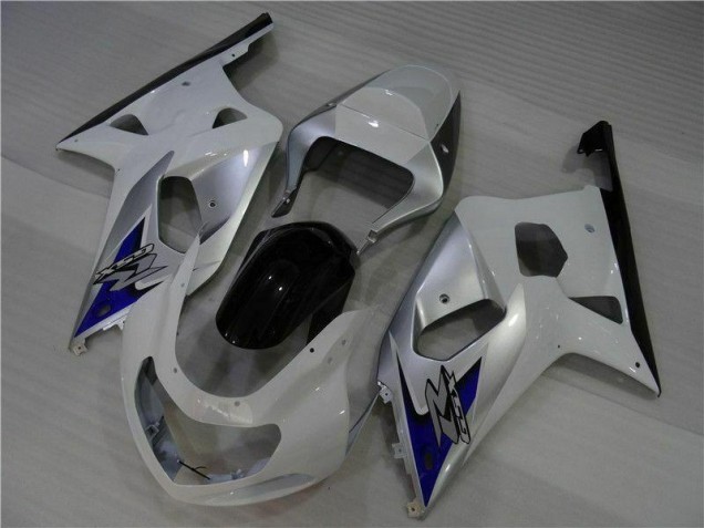 2001-2003 White Silver Suzuki GSXR 600/750 Bike Fairings UK Stores