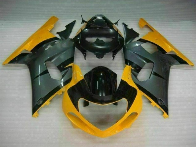 2001-2003 Black Yellow Suzuki GSXR 600/750 Bike Fairing UK Stores