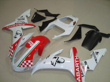 2002-2003 Red White Flag Yamaha YZF R1 Bike Fairings UK Stores