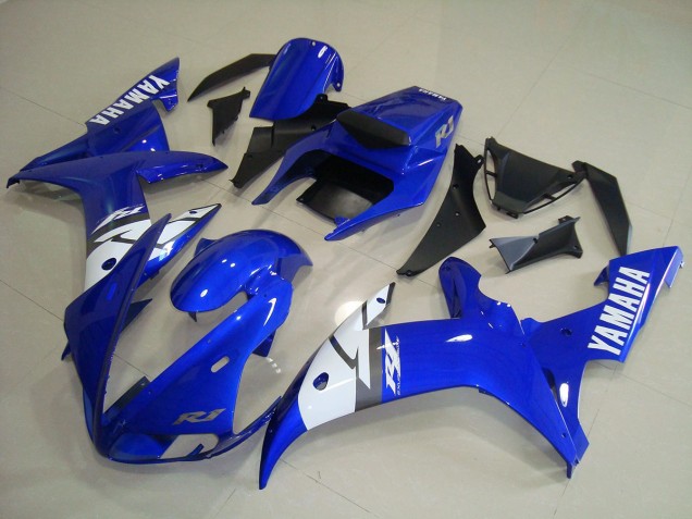 2002-2003 White Blue Yamaha YZF R1 Motor Bike Fairings UK Stores