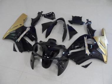 2002-2006 Black and Gold Kawasaki ZX12R Motorcycle Replacement Fairings UK Stores