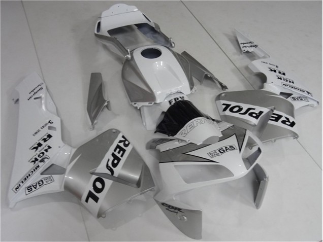 2003-2004 Silve White Black Repsol Honda CBR600RR Bike Fairings UK Stores