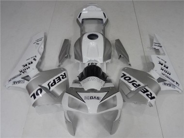 2003-2004 Silve White Black Repsol Honda CBR600RR Bike Fairings UK Stores