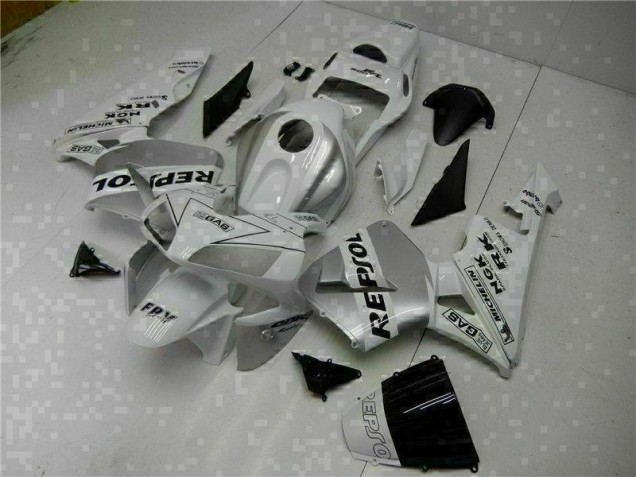 2003-2004 White Repsol CBR600RR Bike Fairing Kit UK Stores