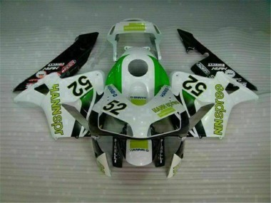 2003-2004 Green White Black Honda CBR600RR Bike Fairing Kit UK Stores