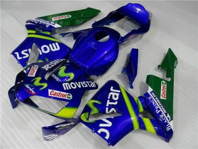 2003-2004 Blue Green Movistar Castrol Honda CBR600RR Motorbike Fairing UK Stores