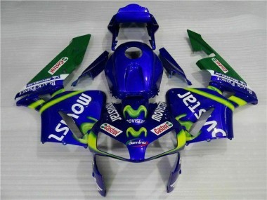 2003-2004 Blue Green Movistar Castrol Honda CBR600RR Motorbike Fairing UK Stores