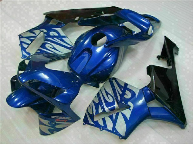 2003-2004 Blue with Silver Flame Honda CBR600RR Motorbike Fairing UK Stores