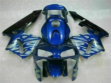 2003-2004 Blue with Silver Flame Honda CBR600RR Motorbike Fairing UK Stores