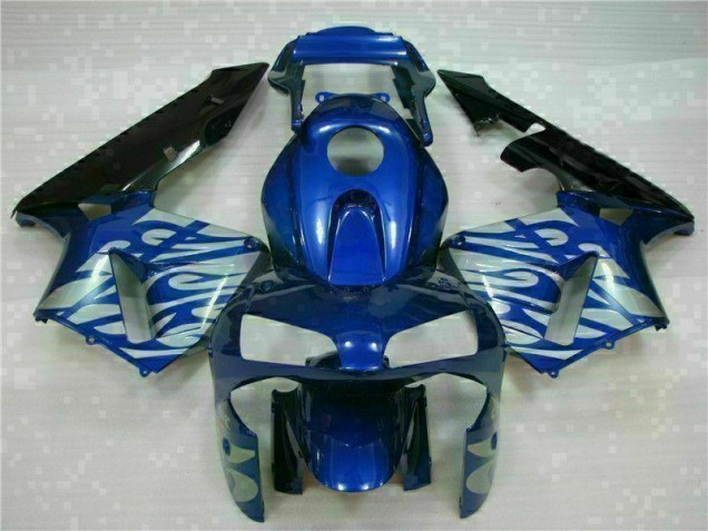 2003-2004 Blue with Silver Flame Honda CBR600RR Motorbike Fairing UK Stores