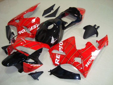 2003-2004 Black Spider Man Repsol Honda CBR600RR Motorcycle Fairing Kits UK Stores